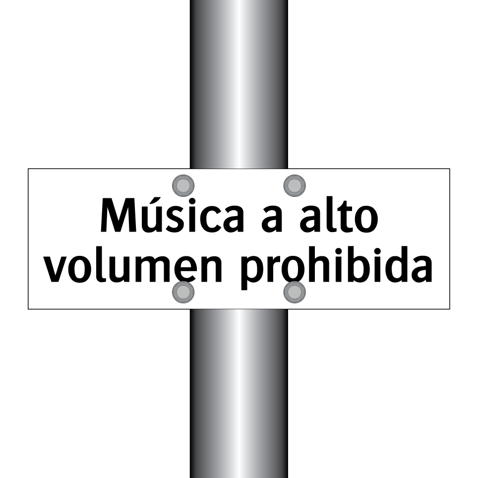 Música a alto volumen prohibida