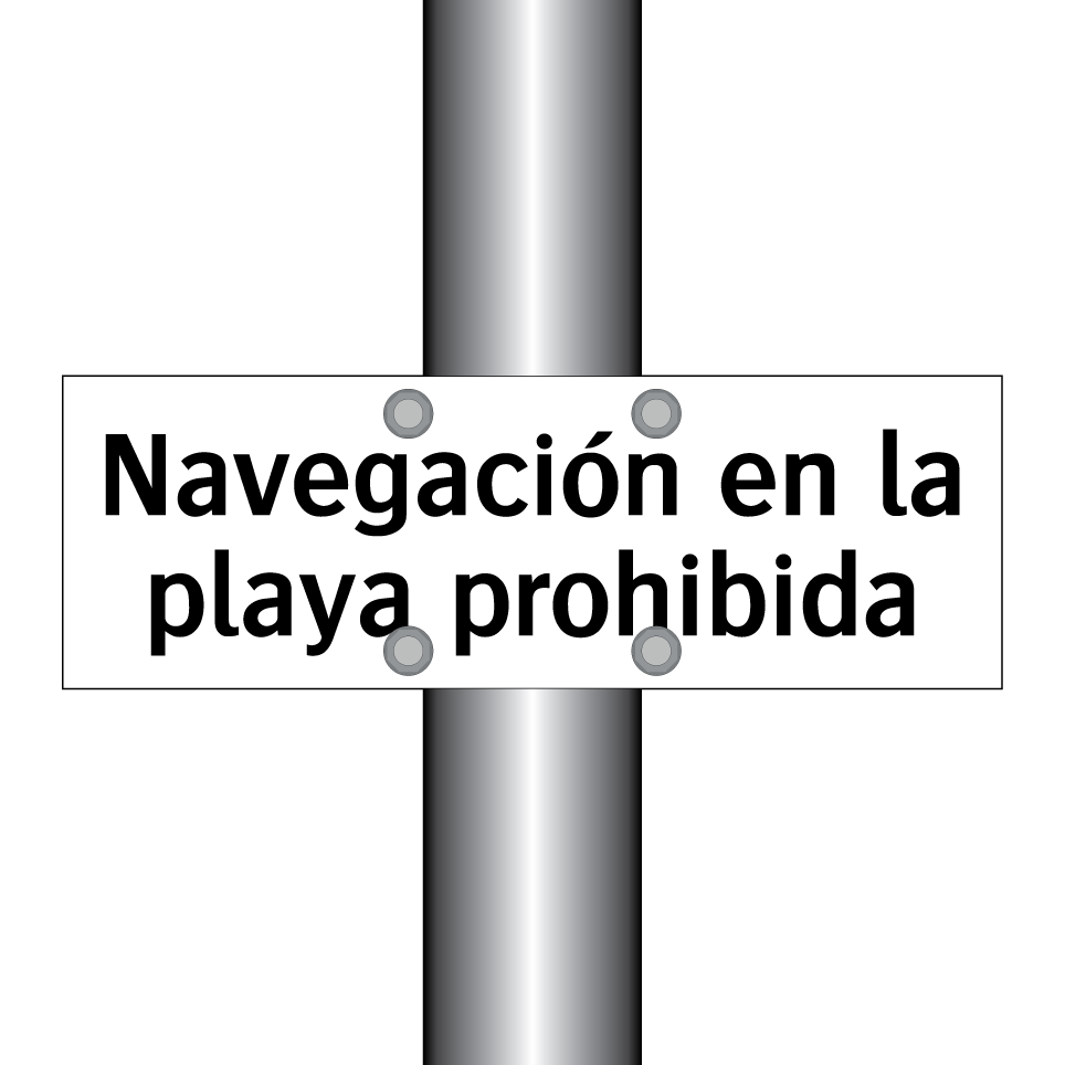 Navegación en la playa prohibida
