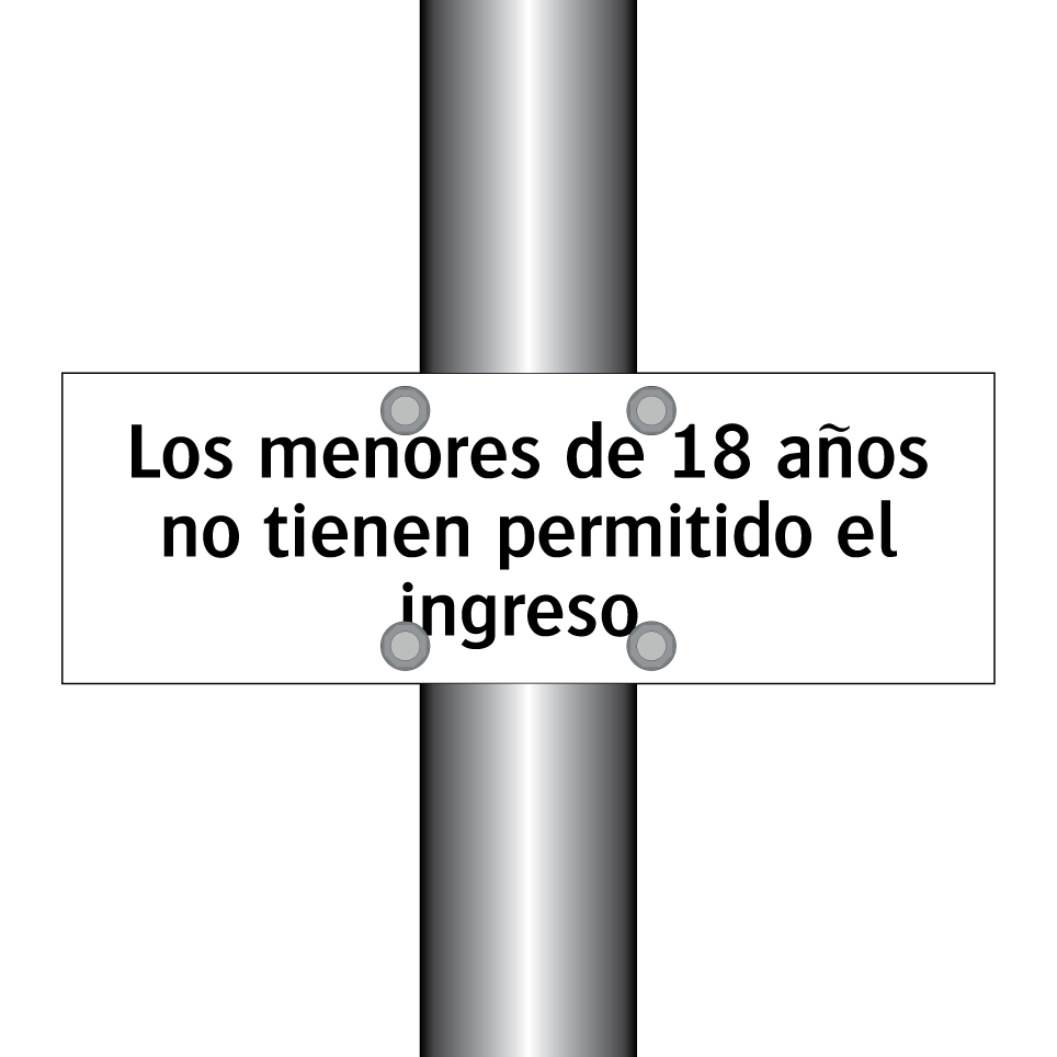 Los menores de 18 años no tienen permitido el ingreso.