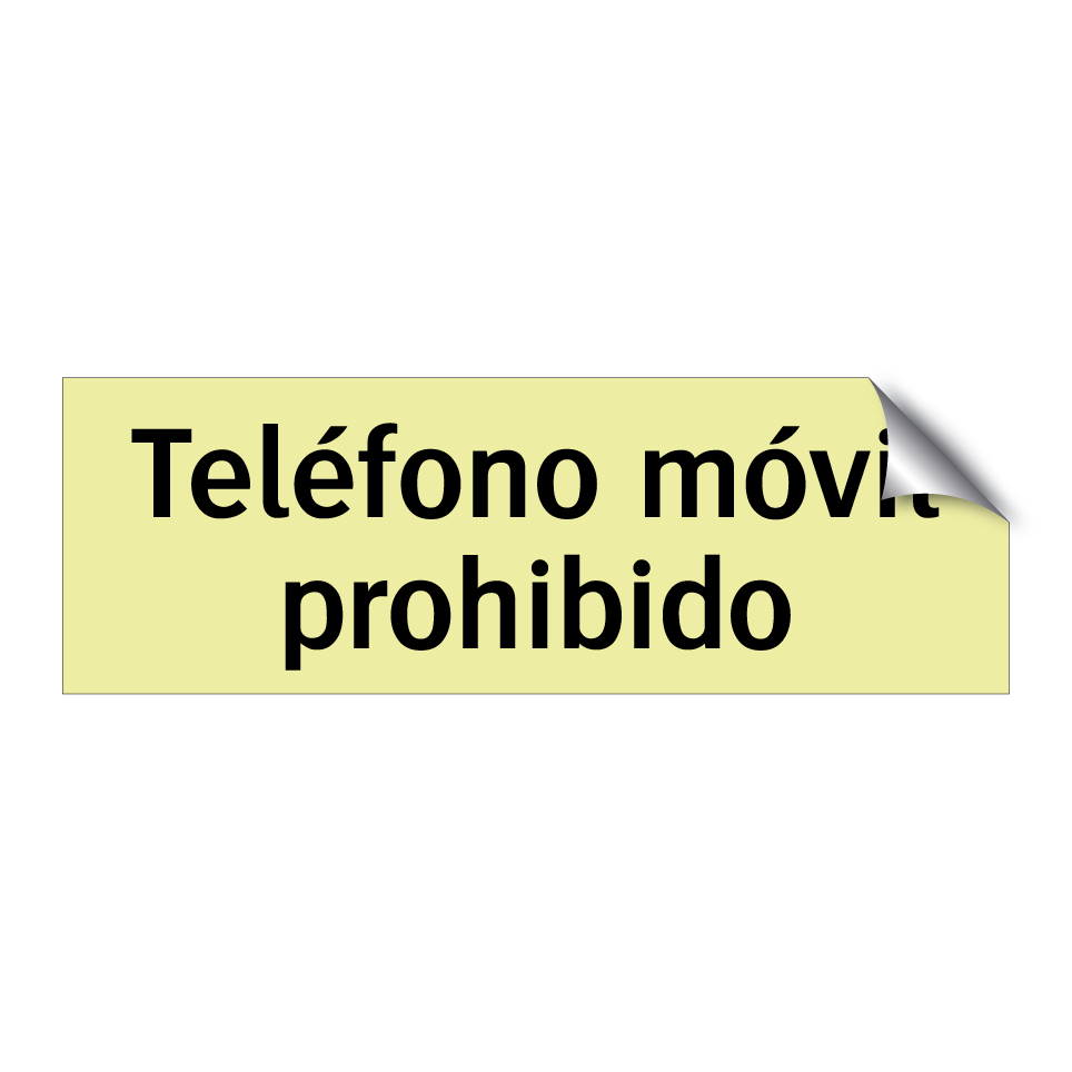 Teléfono móvil prohibido