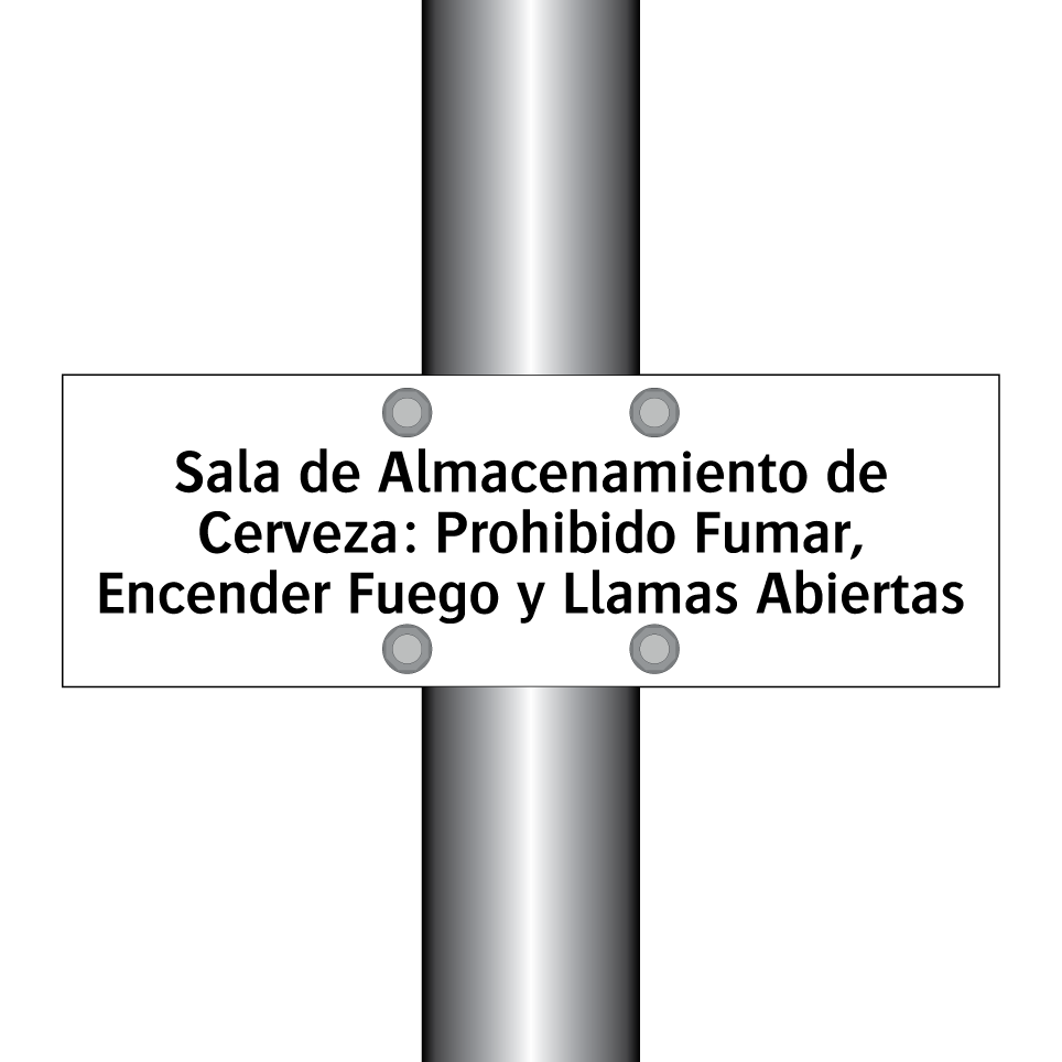 Sala de Almacenamiento de Cerveza: Prohibido Fumar, Encender Fuego y Llamas Abiertas