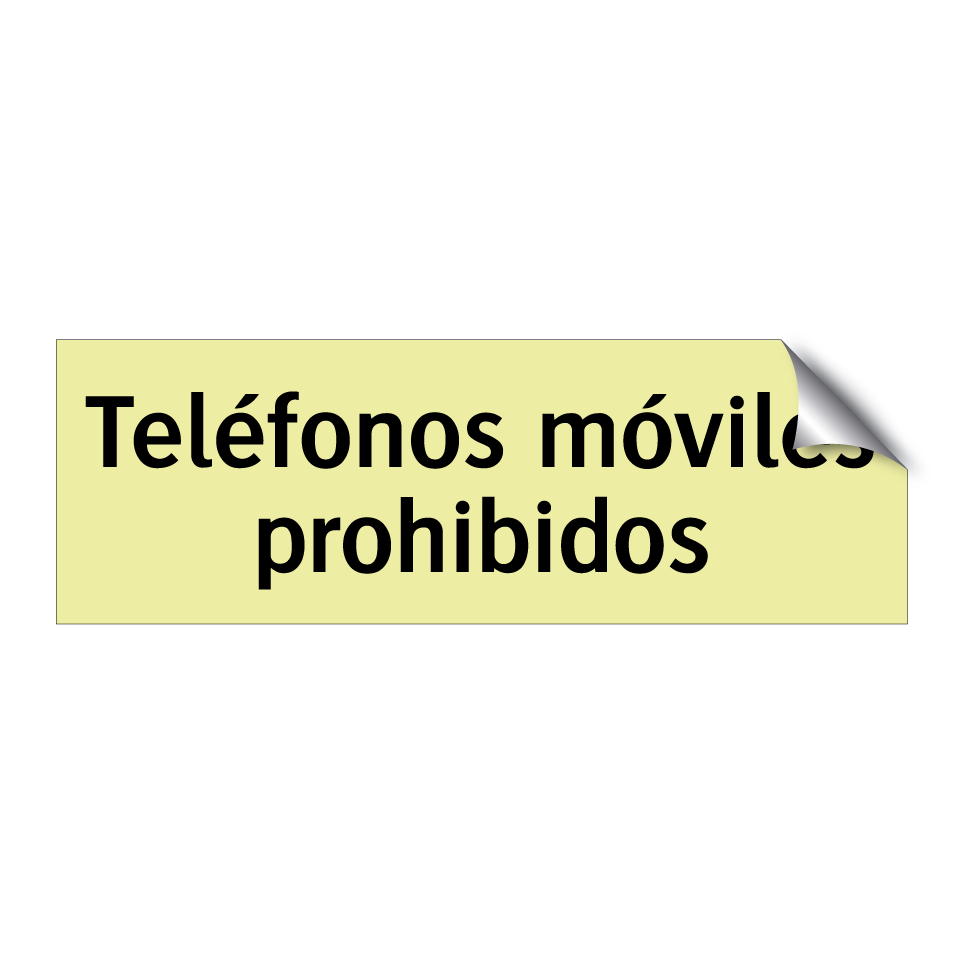Teléfonos móviles prohibidos