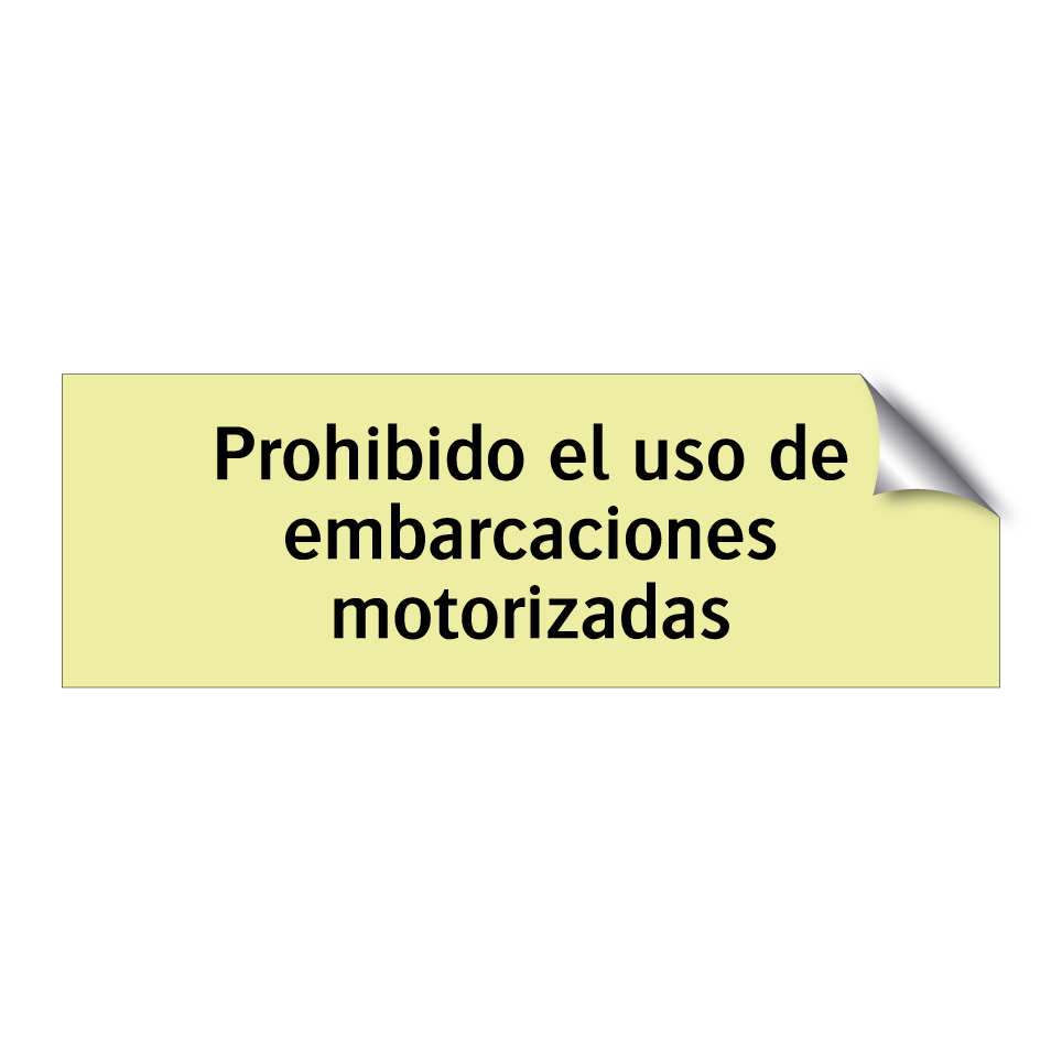 Prohibido el uso de embarcaciones motorizadas