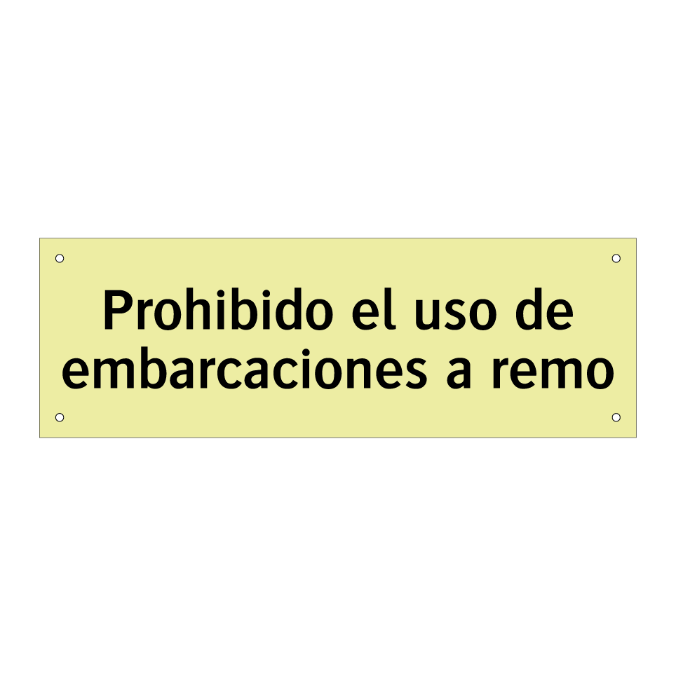 Prohibido el uso de embarcaciones a remo