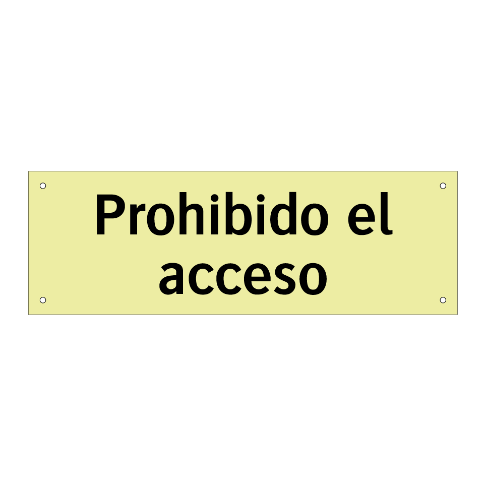 Prohibido el acceso