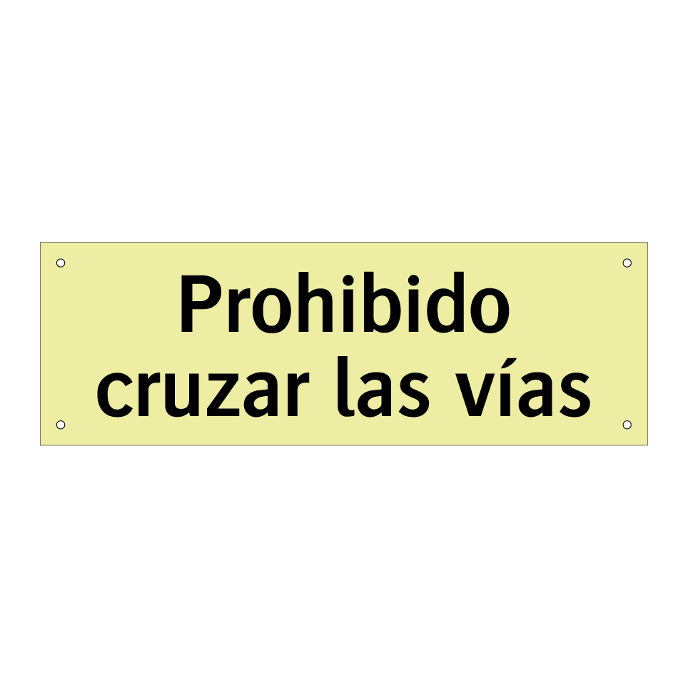 Prohibido cruzar las vías