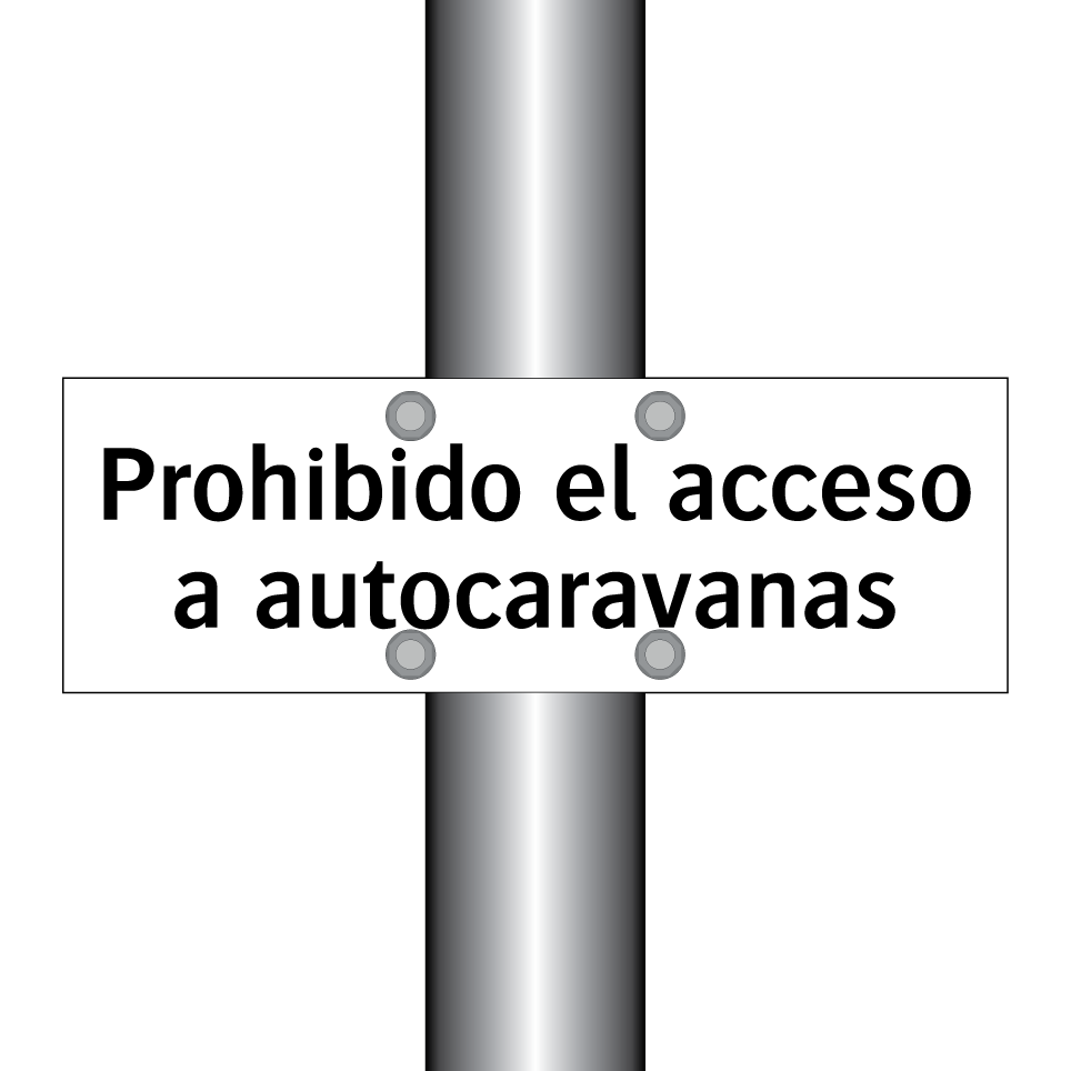 Prohibido el acceso a autocaravanas
