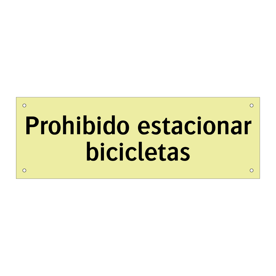 Prohibido estacionar bicicletas