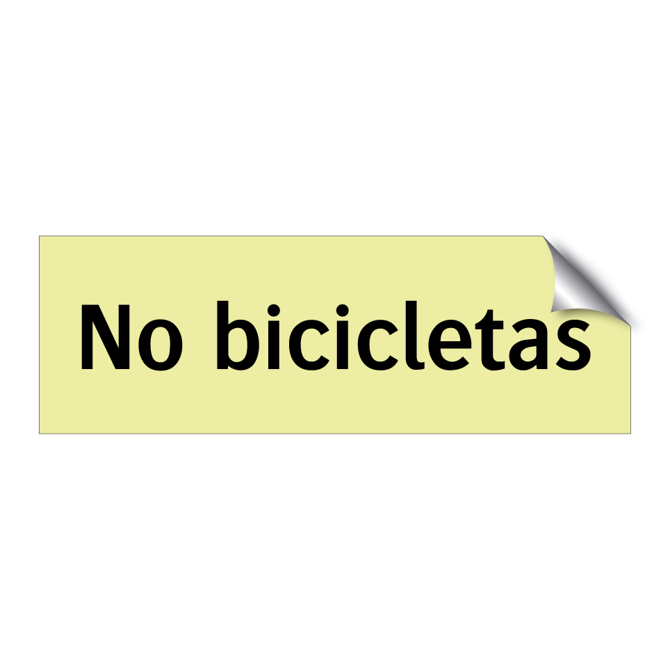 No bicicletas