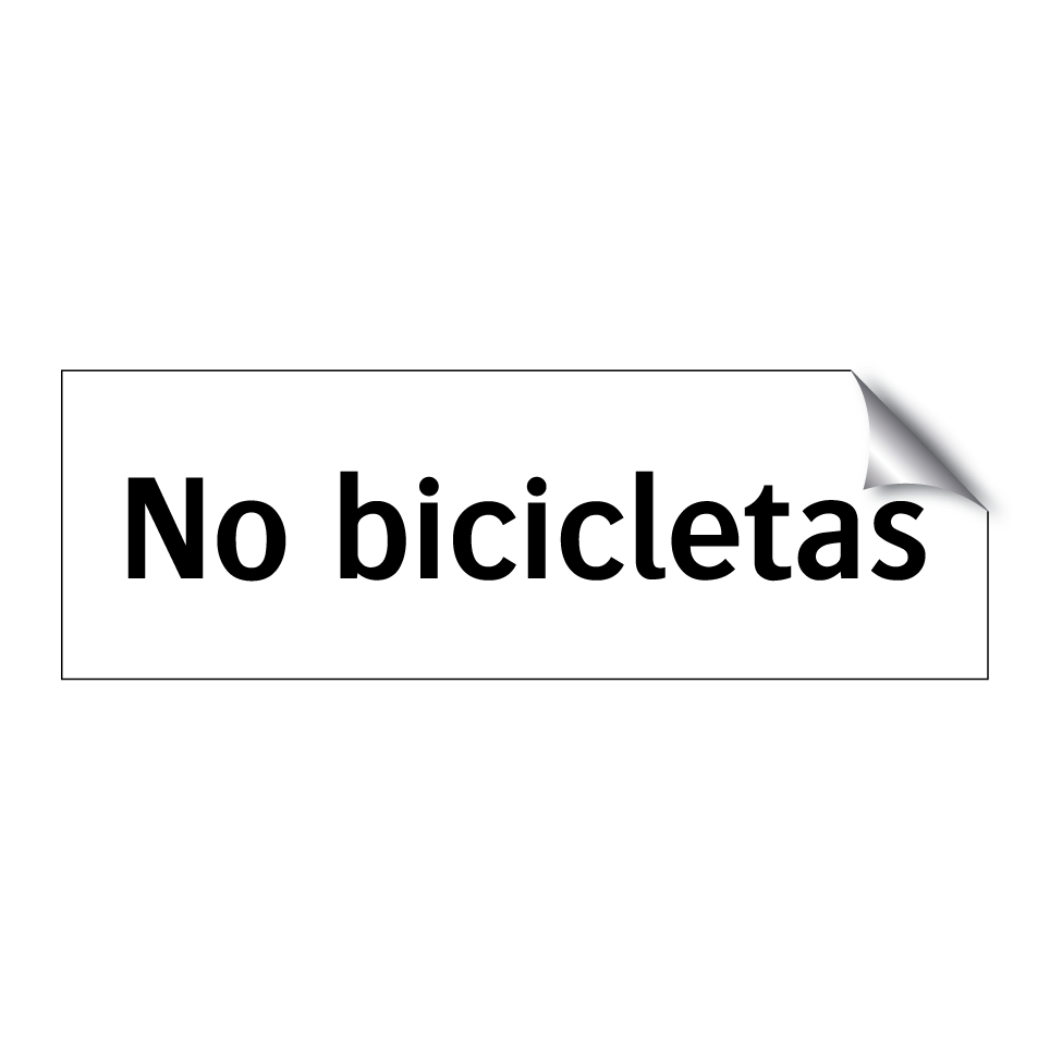 No bicicletas