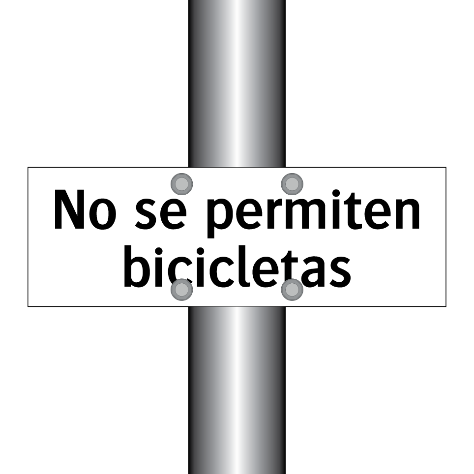 No se permiten bicicletas