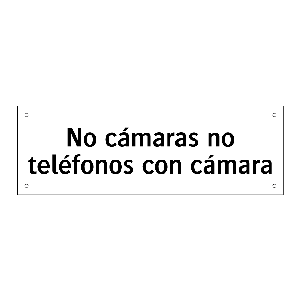 No cámaras no teléfonos con cámara