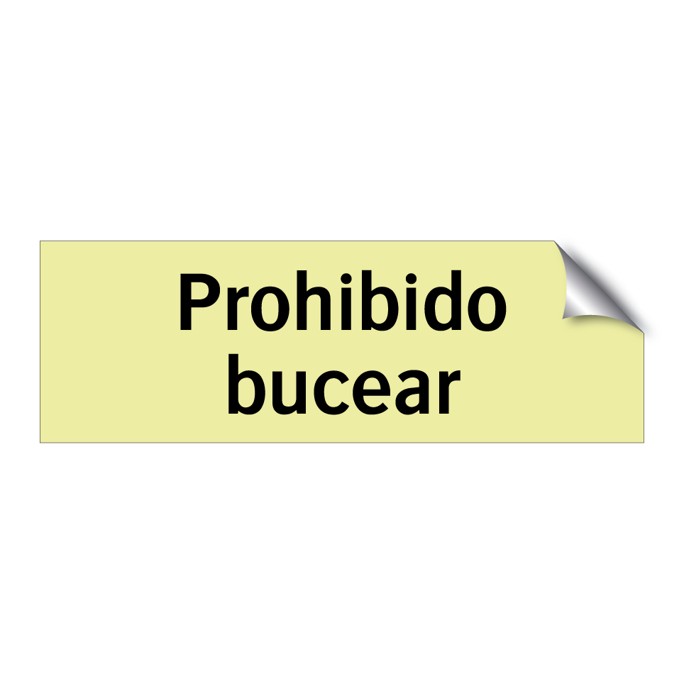 Prohibido bucear