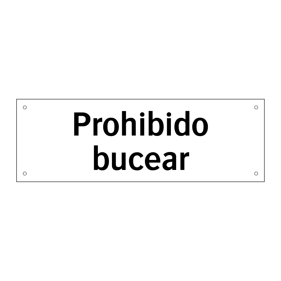 Prohibido bucear