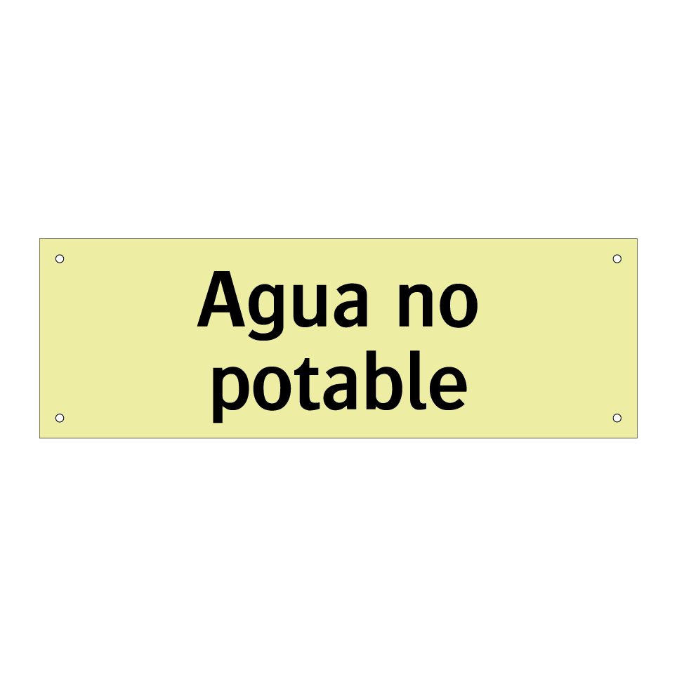 Agua no potable