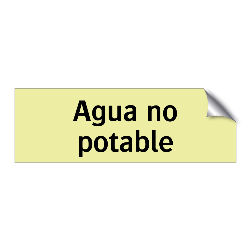 Agua no potable