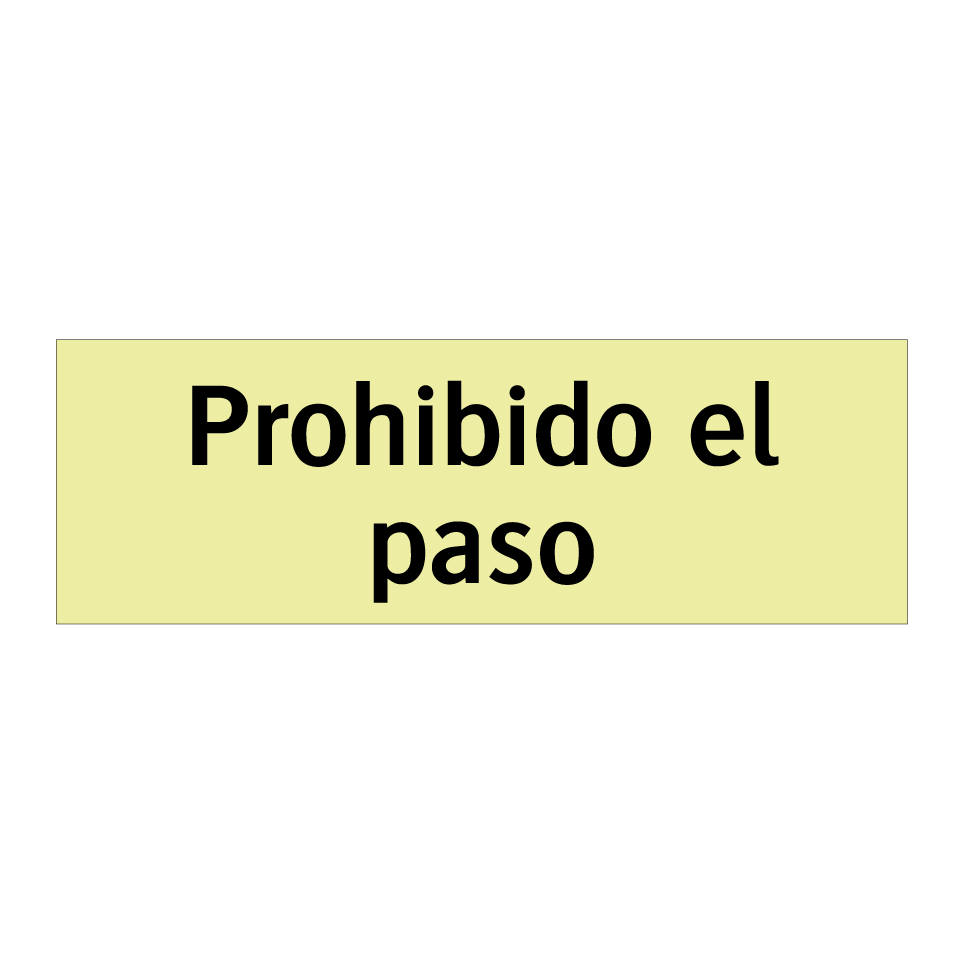 Prohibido el paso