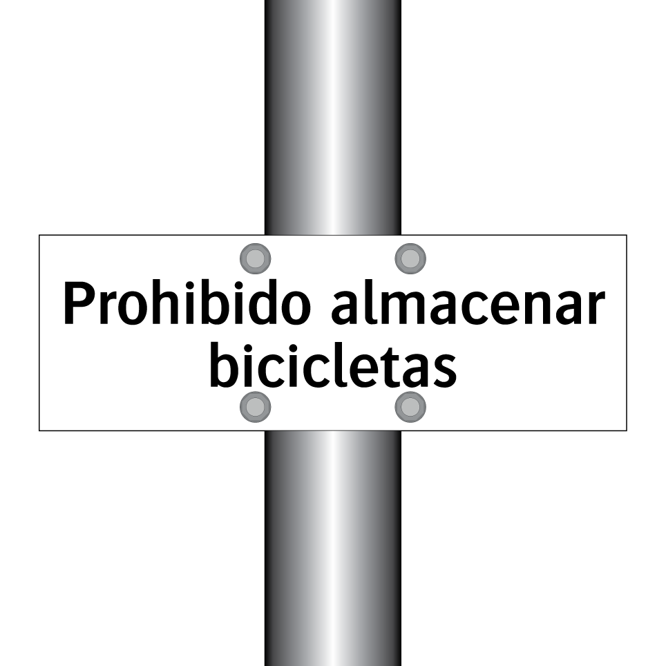 Prohibido almacenar bicicletas