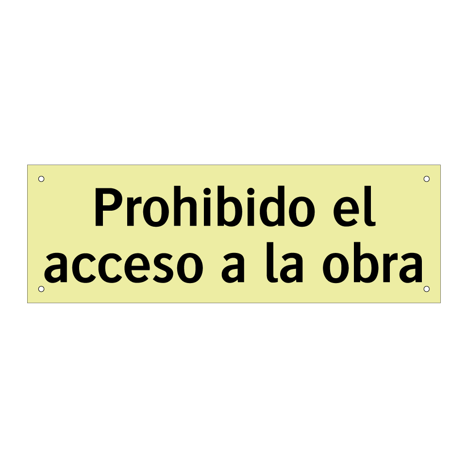 Prohibido el acceso a la obra