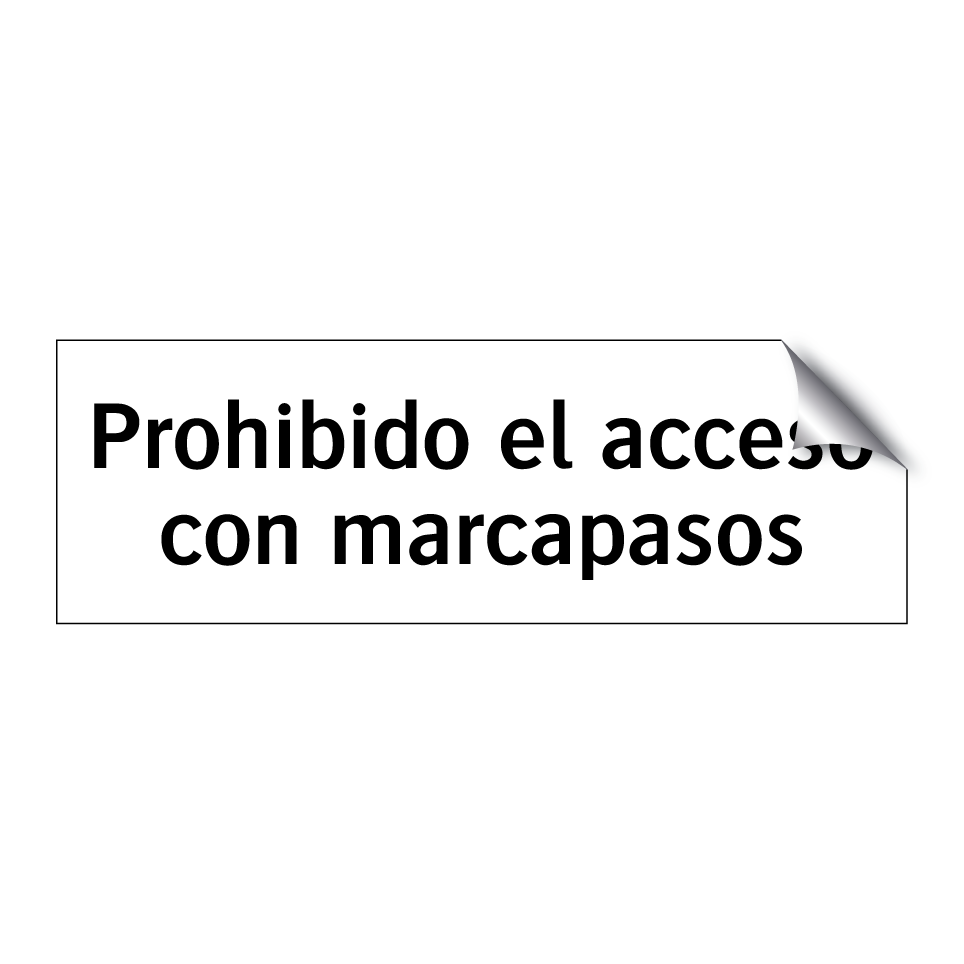 Prohibido el acceso con marcapasos