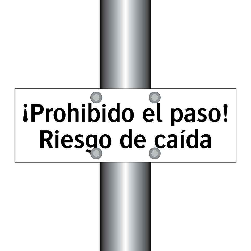 ¡Prohibido el paso! Riesgo de caída
