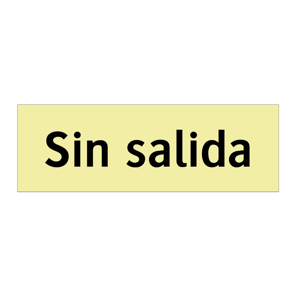 Sin salida
