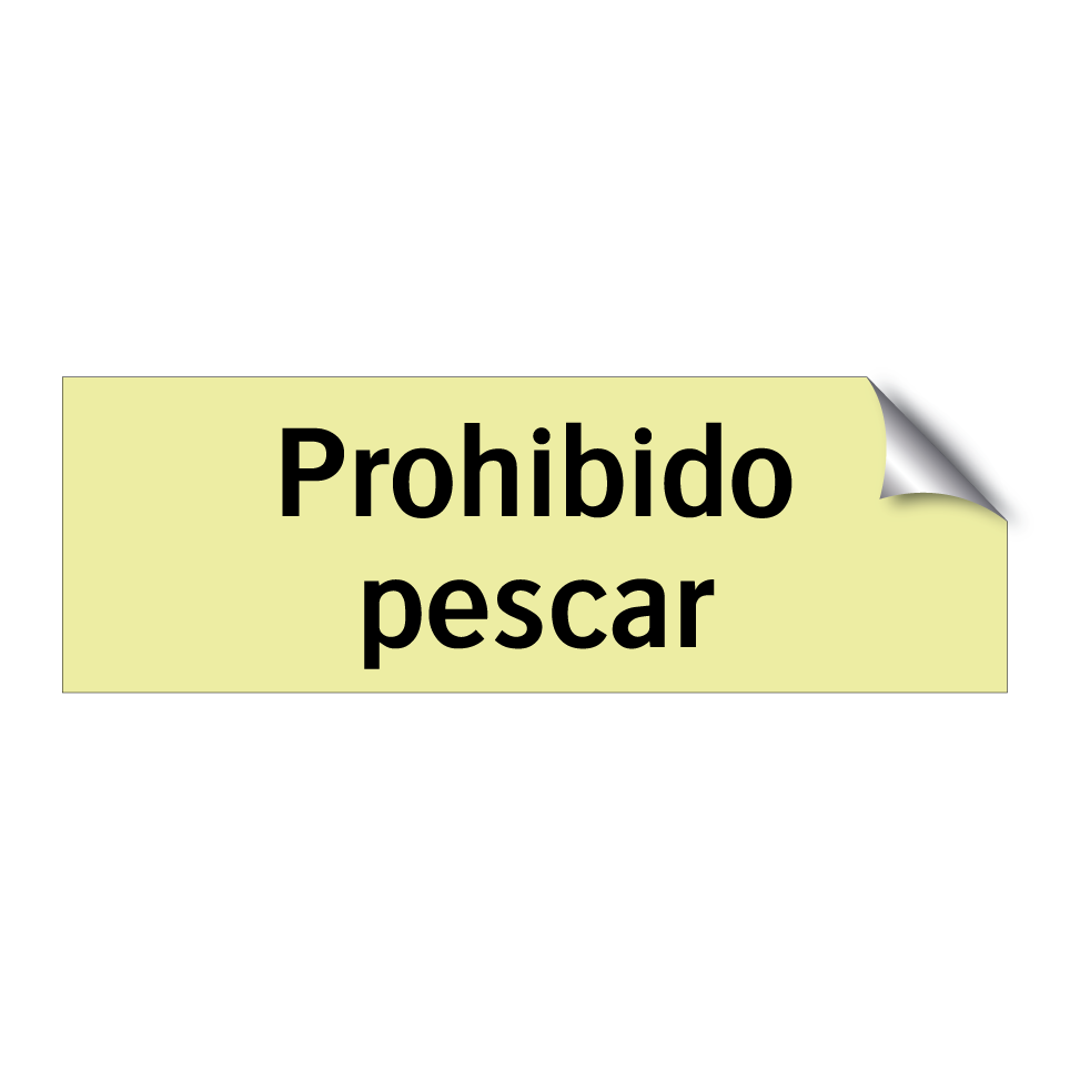 Prohibido pescar