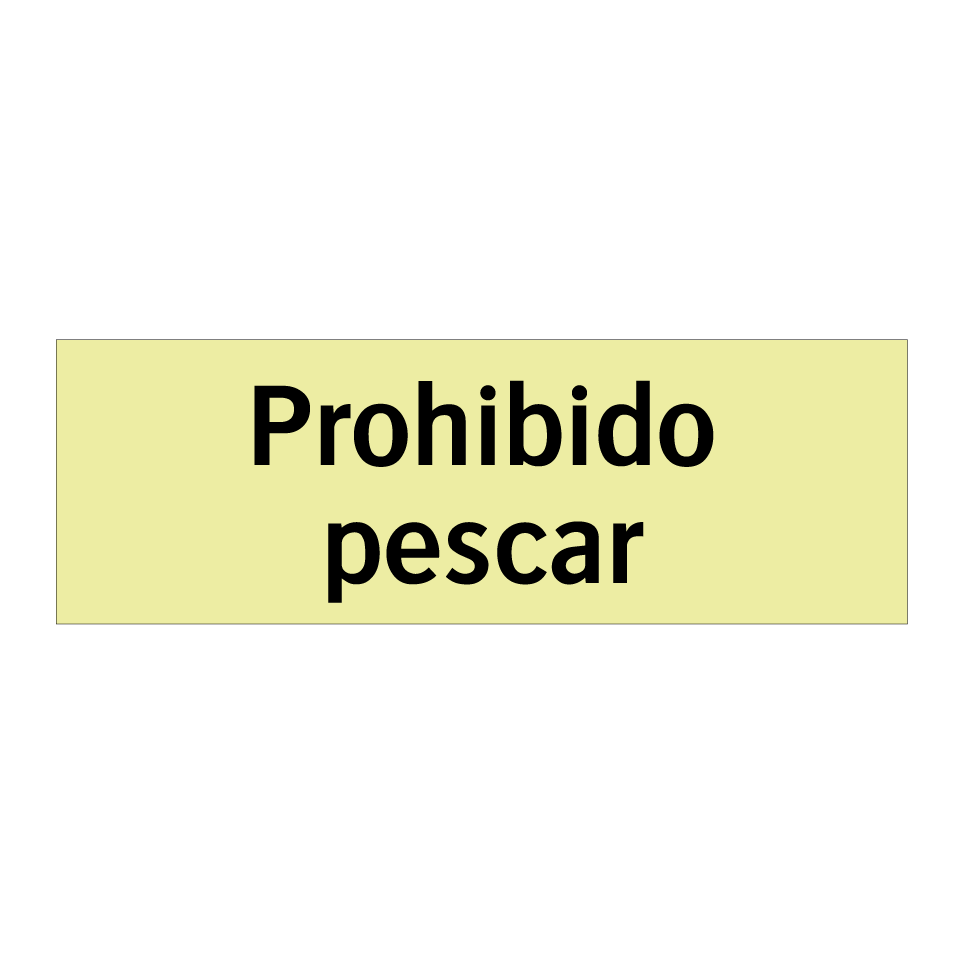 Prohibido pescar