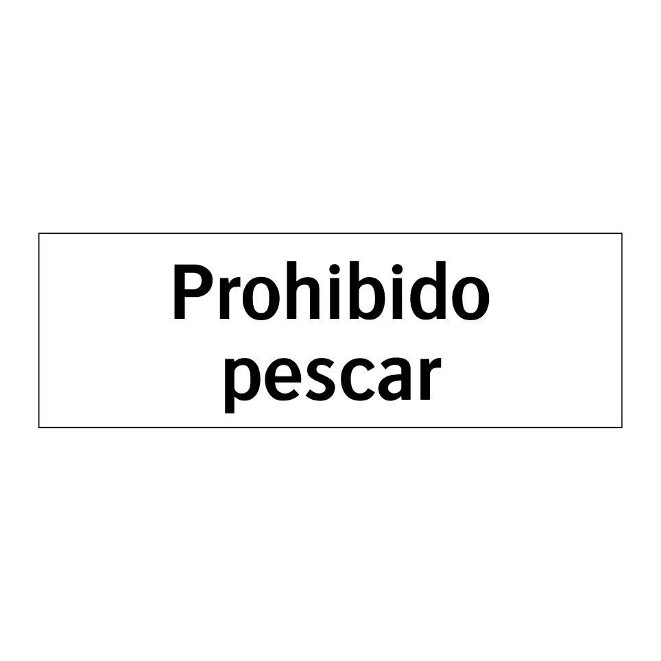 Prohibido pescar