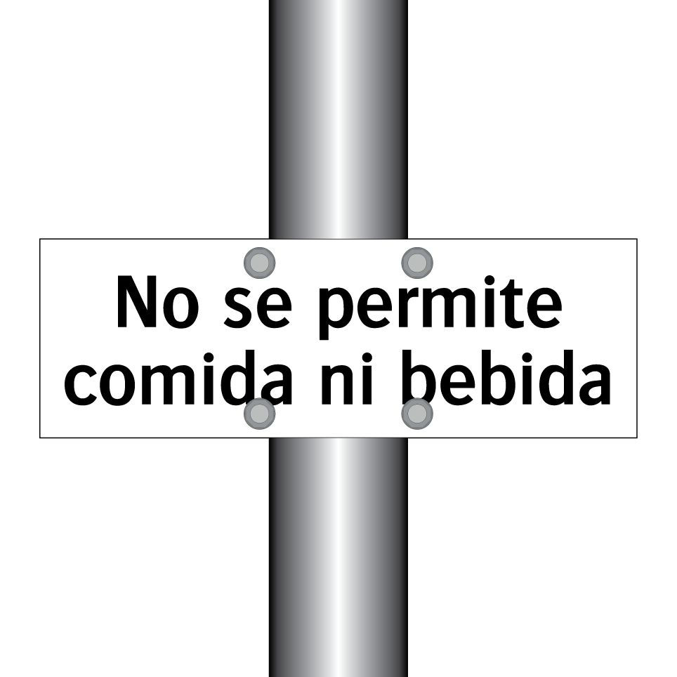 No se permite comida ni bebida