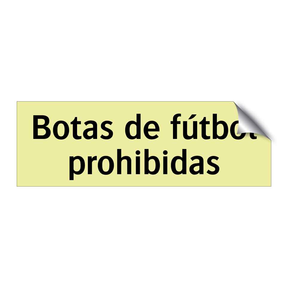 Botas de fútbol prohibidas