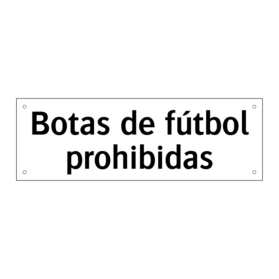 Botas de fútbol prohibidas