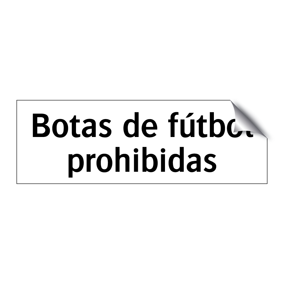 Botas de fútbol prohibidas