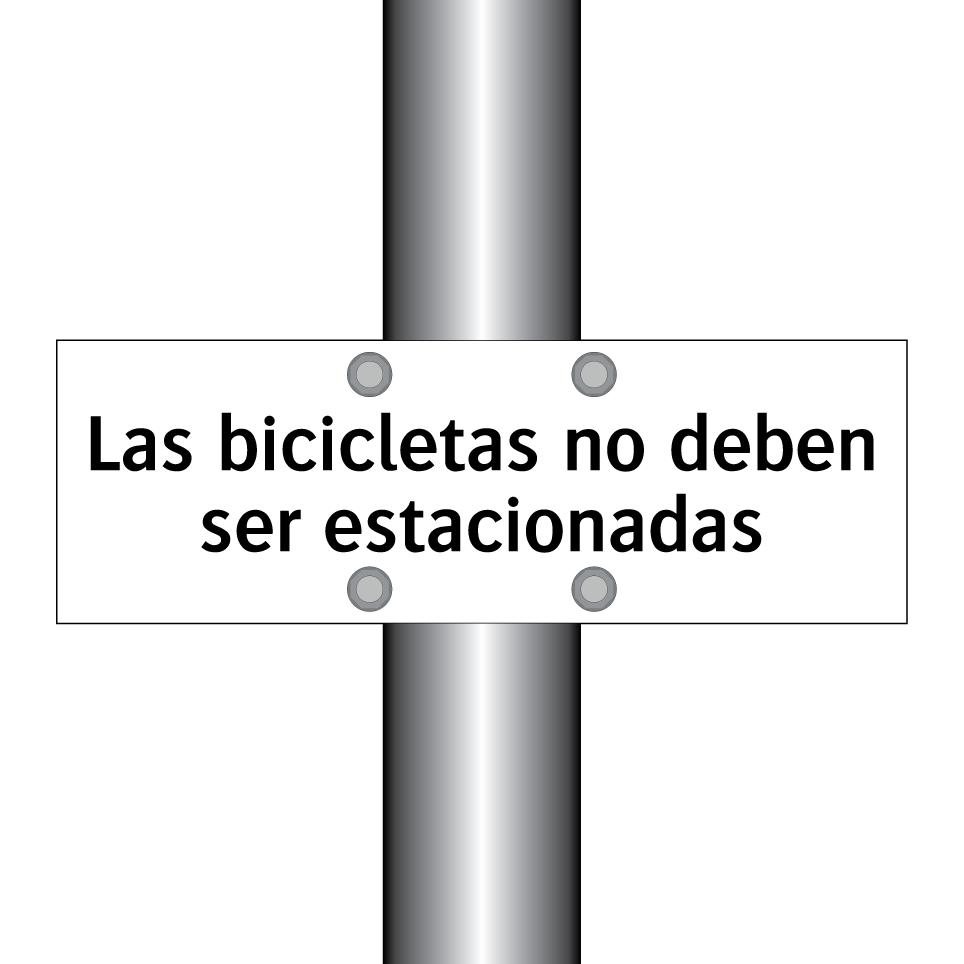 Las bicicletas no deben ser estacionadas