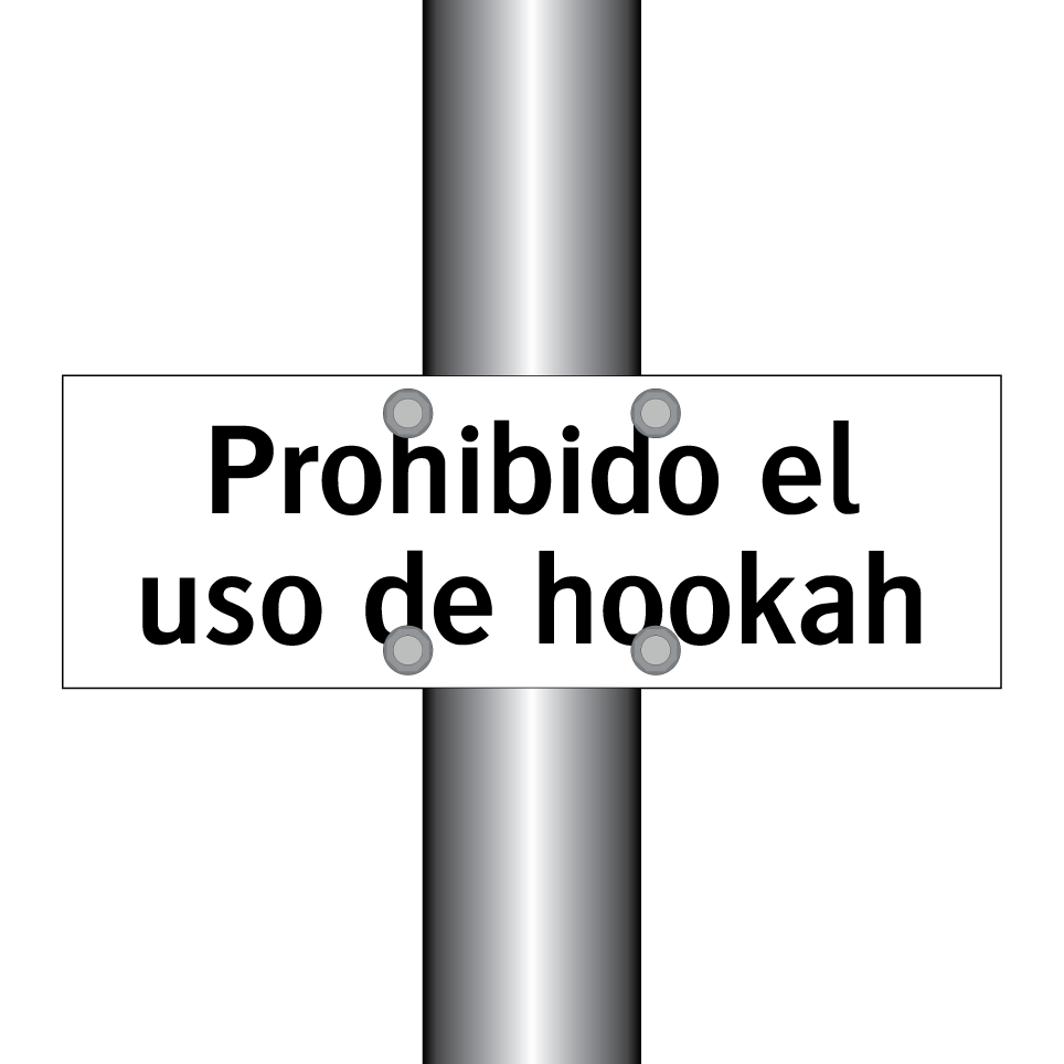 Prohibido el uso de hookah