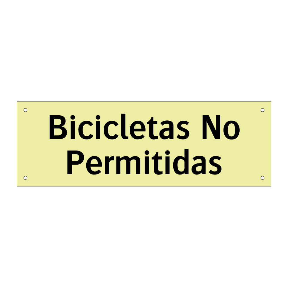 Bicicletas No Permitidas