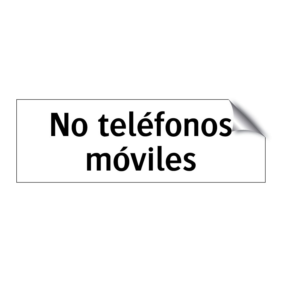 No teléfonos móviles
