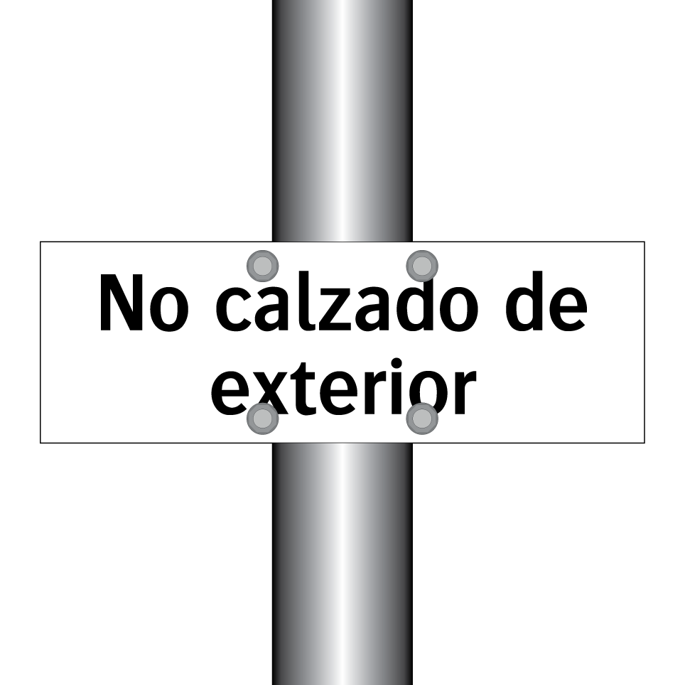No calzado de exterior