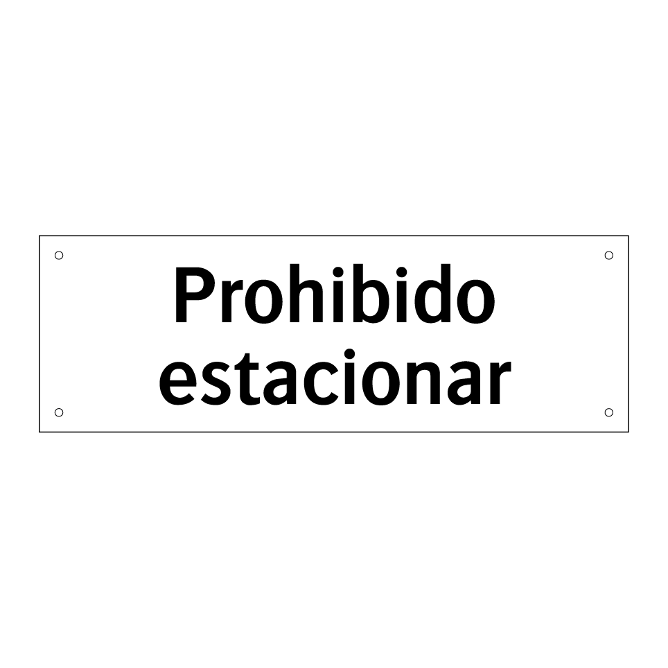 Prohibido estacionar