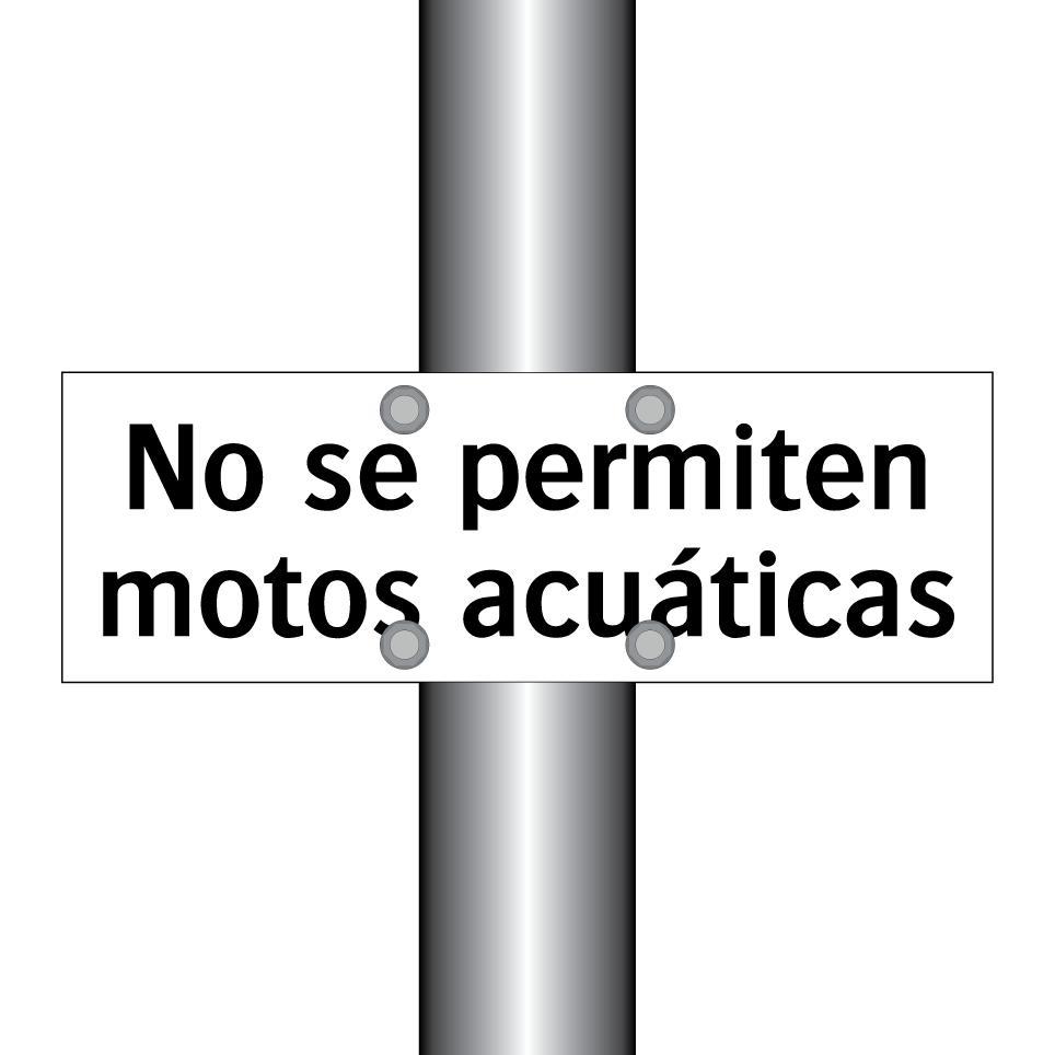 No se permiten motos acuáticas