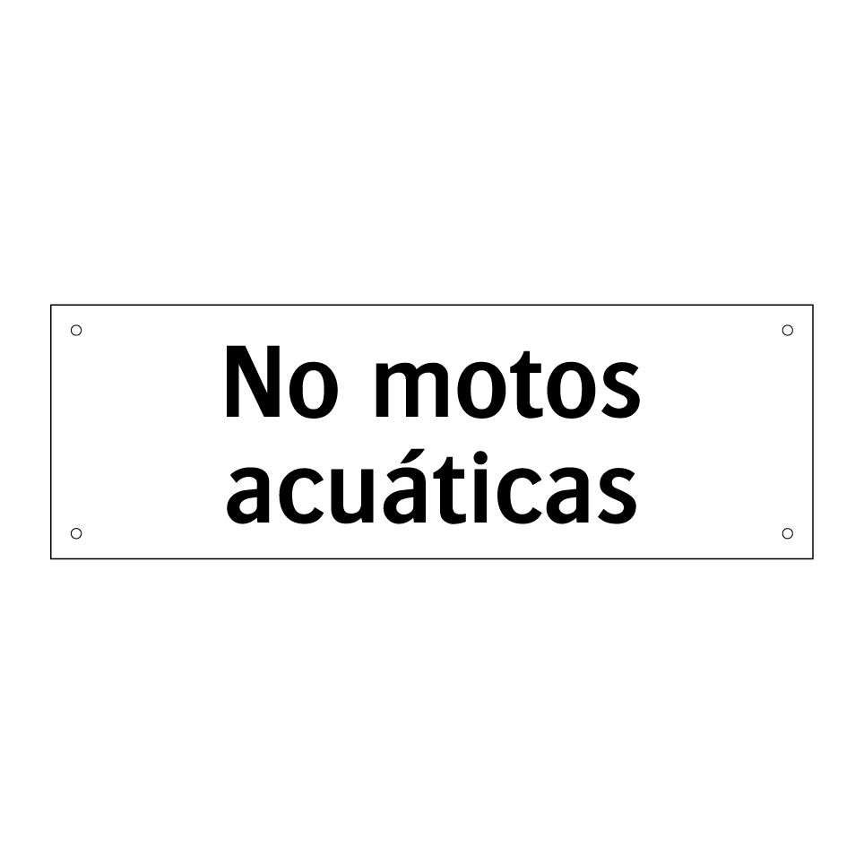 No motos acuáticas