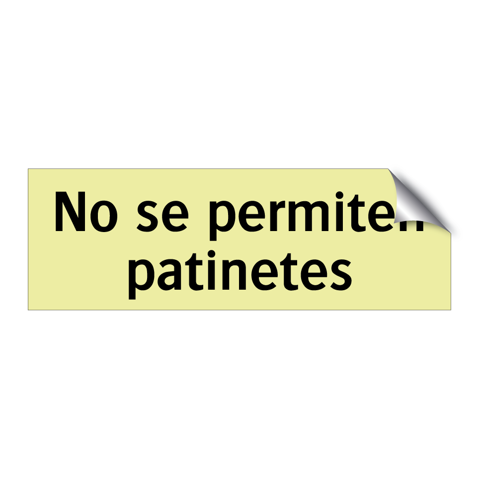 No se permiten patinetes