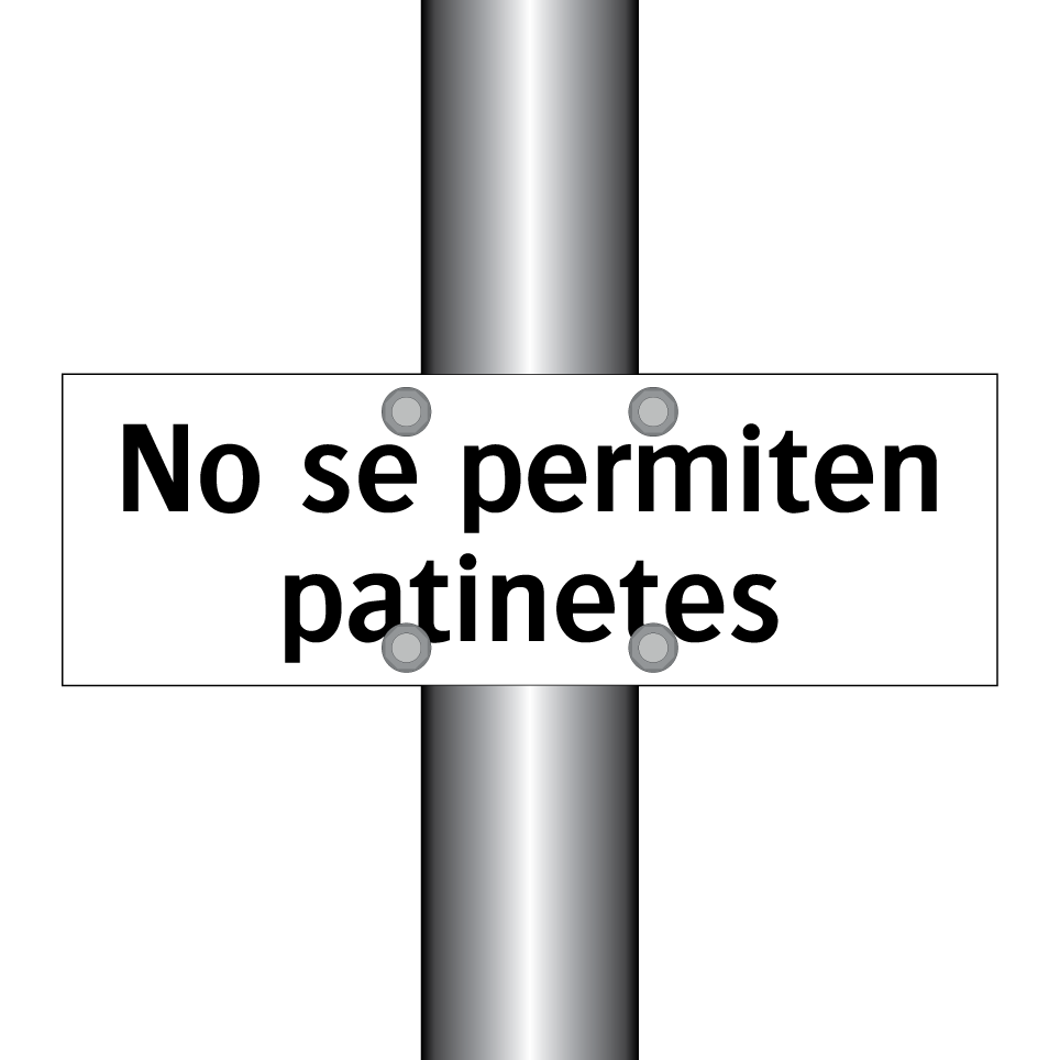 No se permiten patinetes