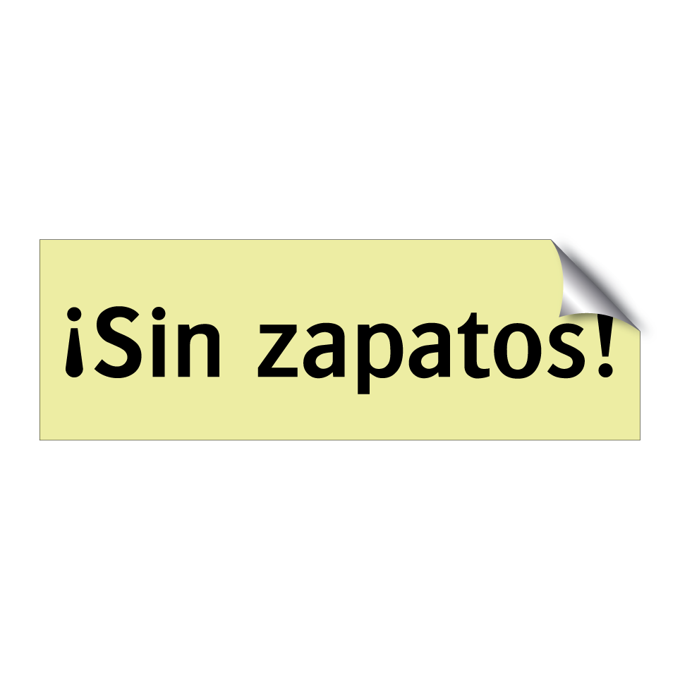 ¡Sin zapatos!