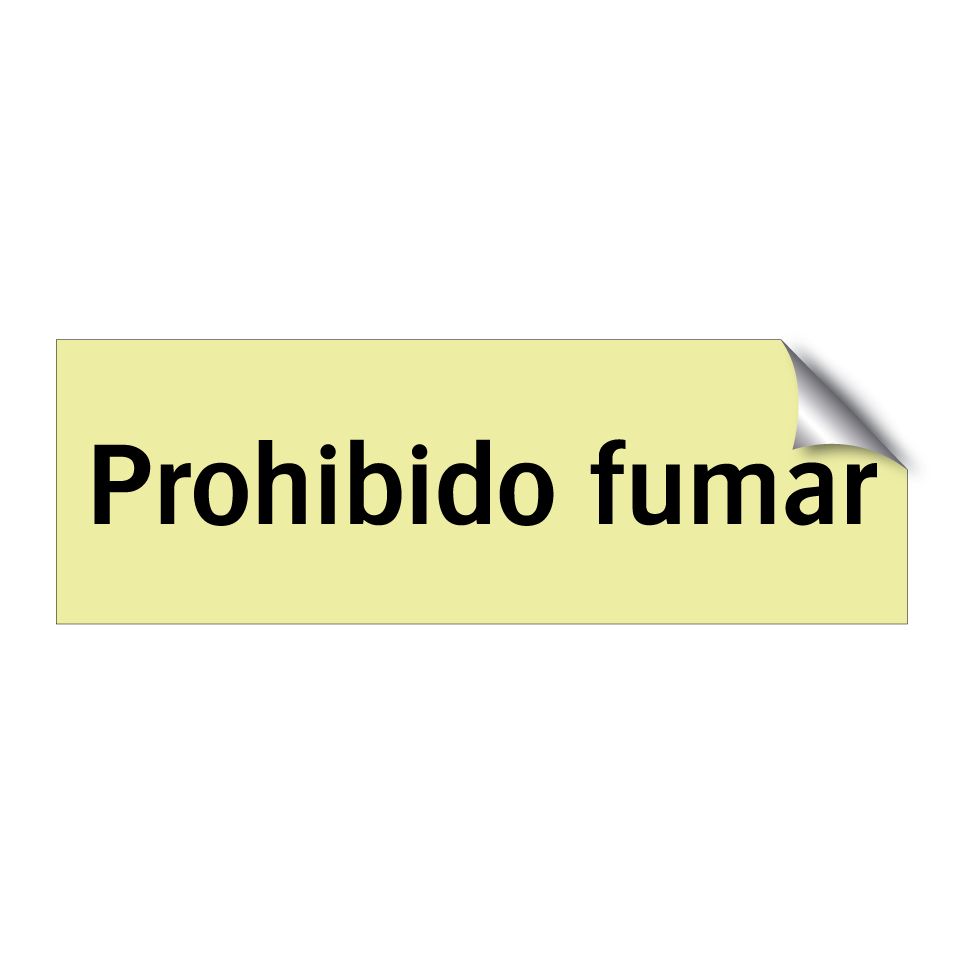 Prohibido fumar