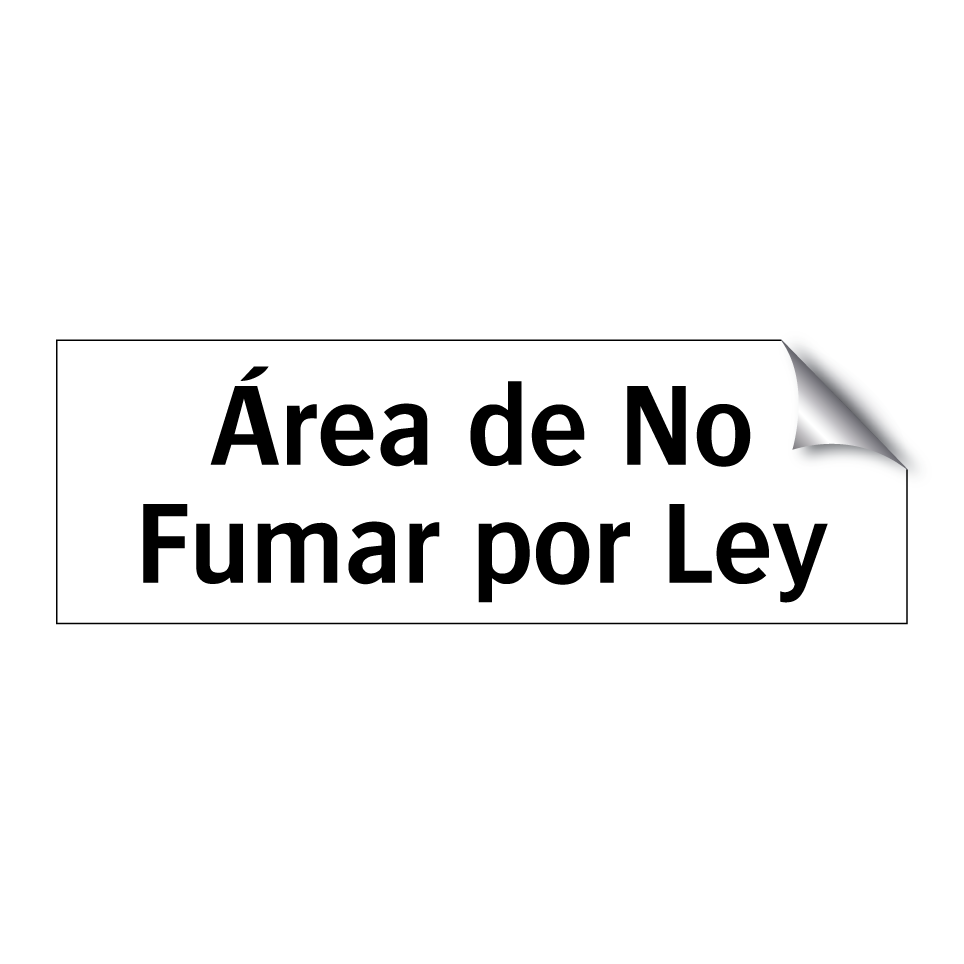 Área de No Fumar por Ley