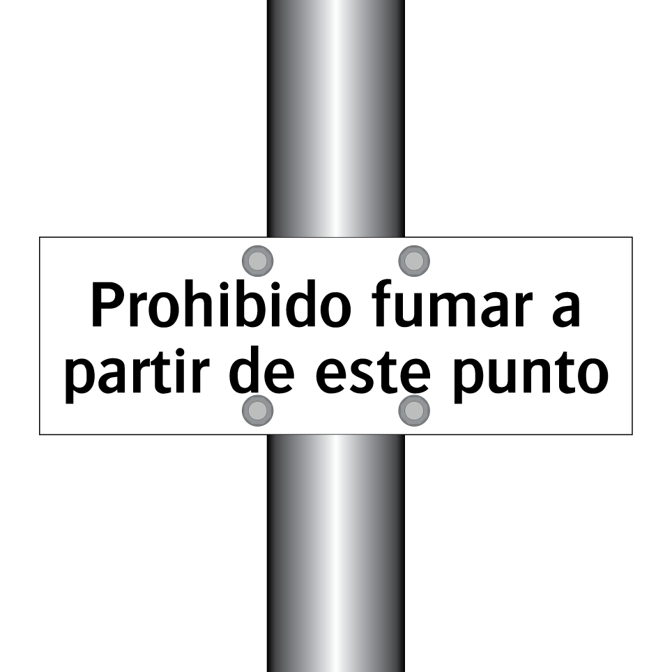 Prohibido fumar a partir de este punto