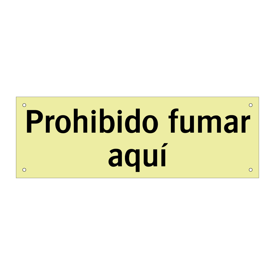Prohibido fumar aquí