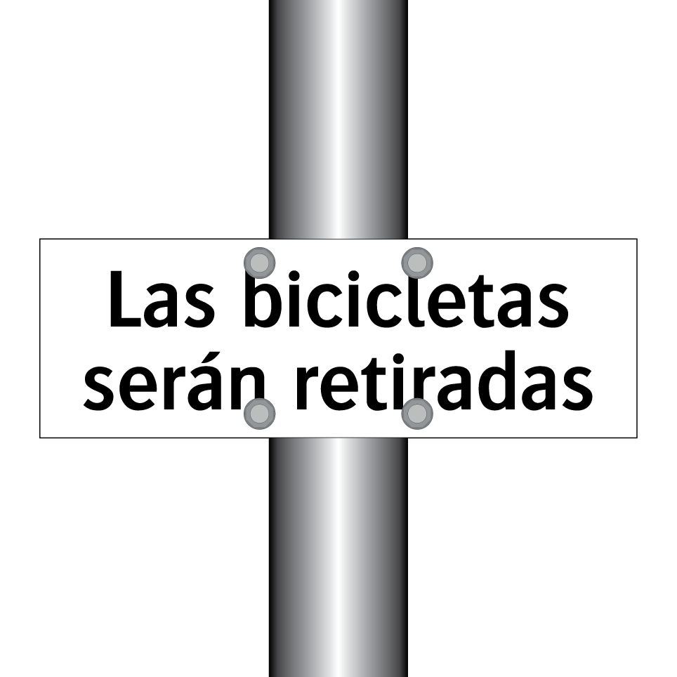 Las bicicletas serán retiradas