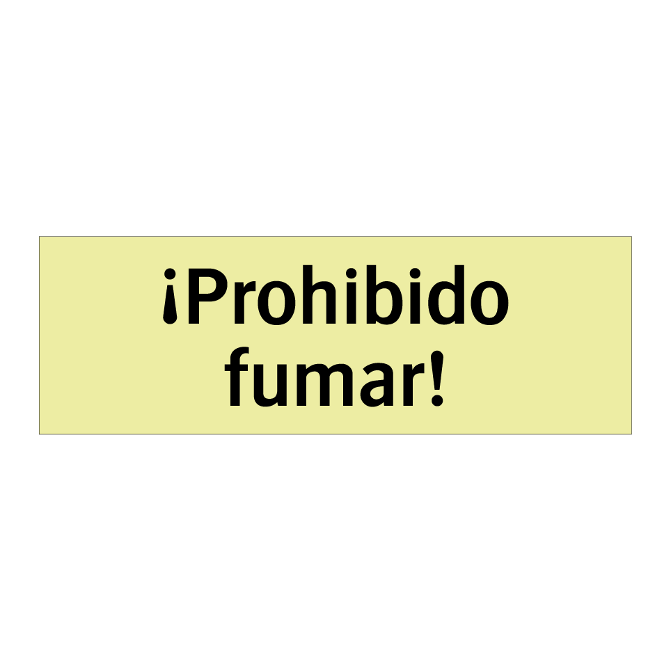 ¡Prohibido fumar!